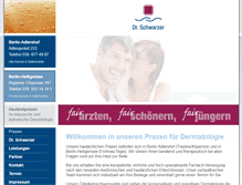 Tablet Screenshot of hautarzt-schwarzer.de